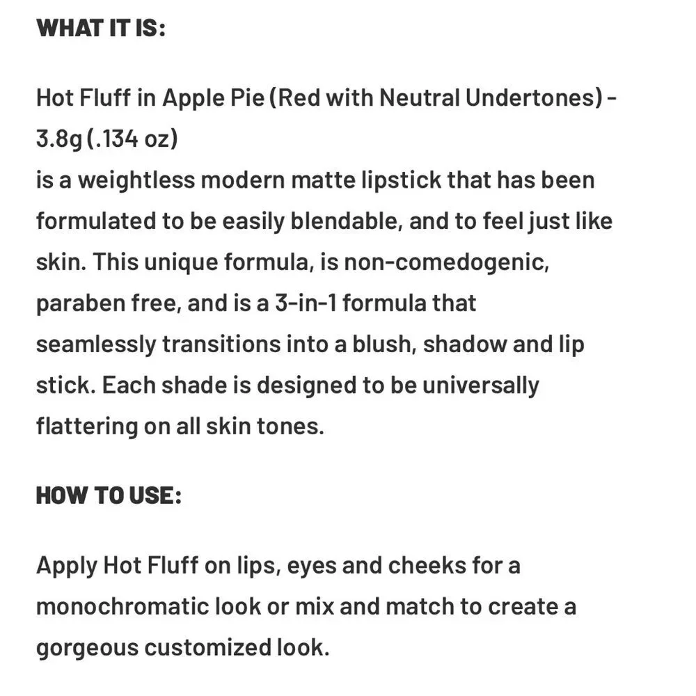 Jason Wu Hot Fluff in Apple Pie Red Lipstick